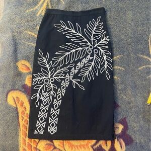 Maeve pencil skirt palm tree size 8